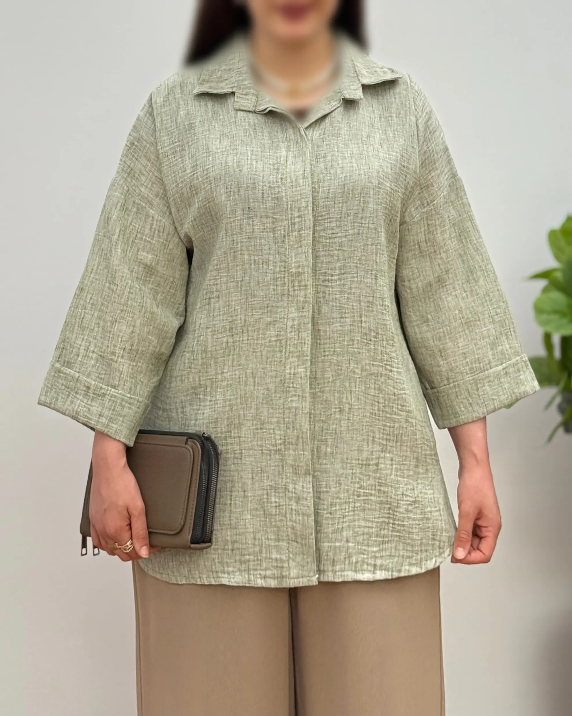 شومیز خنک لینن زارا